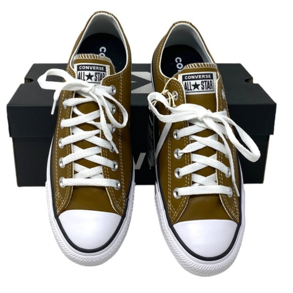 Converse Ctas OX Low Sneakers Skate For Men Shoes Leather Brown Casual A09977C - Picture 5 of 9